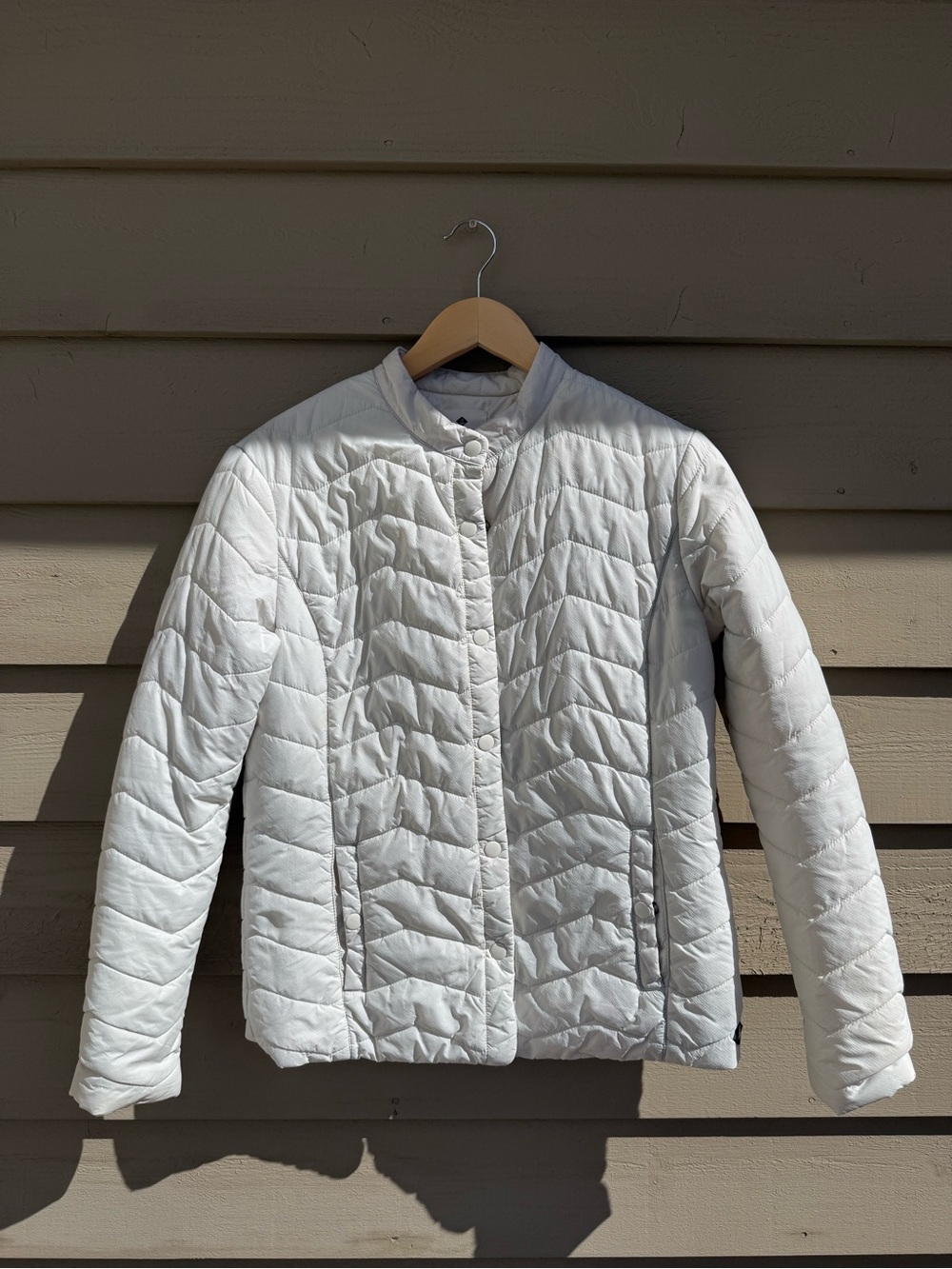 Sperry White Quilted Lightweight Jacket Size S